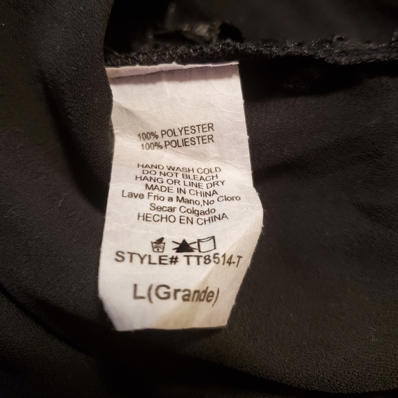 Tic:Toc Black lacey crop top - Picture 7 of 7